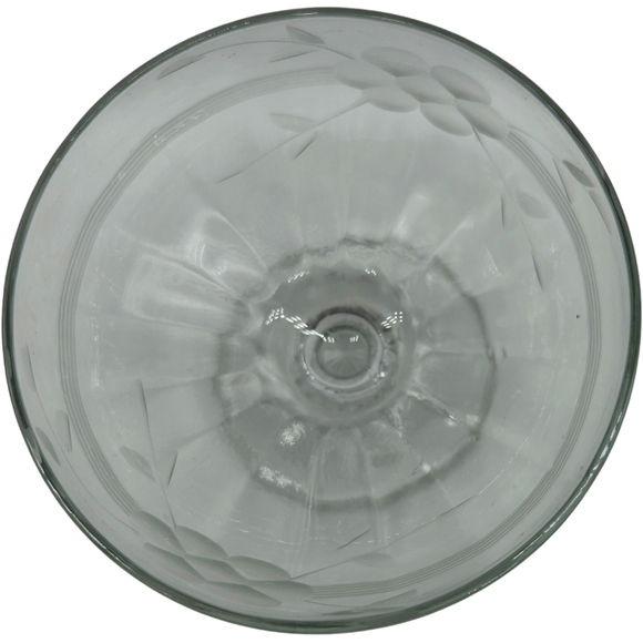 👍Vintage Etched Glass Dessert Dish - Picture 3 of 11